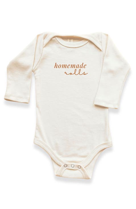 Homemade Rolls Organic Bodysuit Long Sleeve