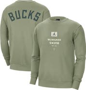 Jordan Brand Men's Jordan Brand Green Milwaukee Bucks Courtside Statement Edition Heavyweight Pullover Sweatshirt