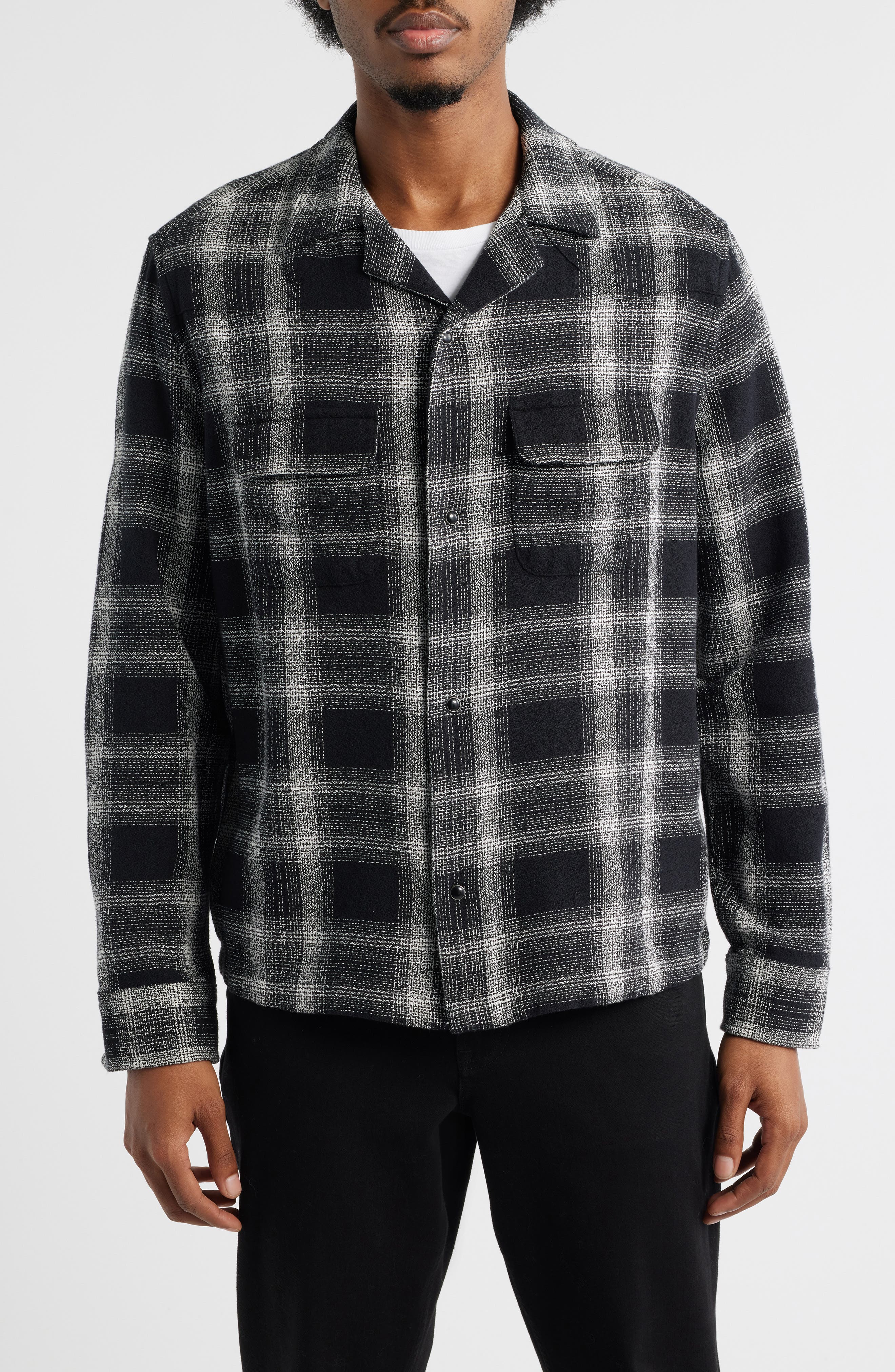 Teshio Plaid Button-Up Shirt - image 2