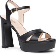 NeroGiardini Ankle Strap Platform Sandal