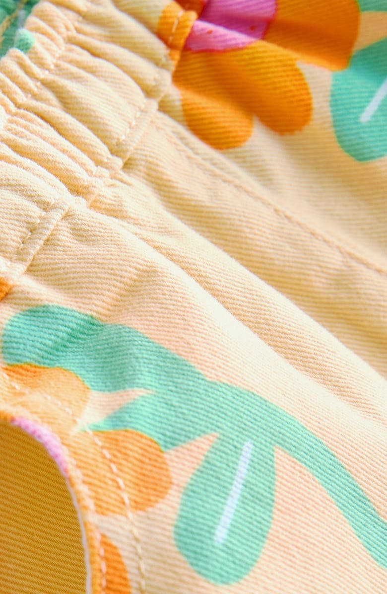 NEXT Kids' Cotton Twill Snap-Up Shirt & Shorts Set, Alternate, color, Yellow