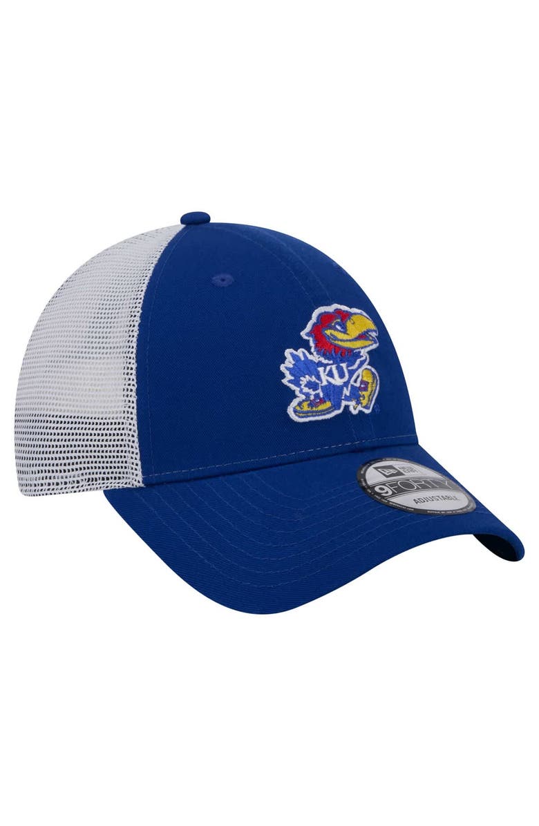 New Era Men's New Era  Royal Kansas Jayhawks Trucker 9FORTY Adjustable Hat, Alternate, color, Royal