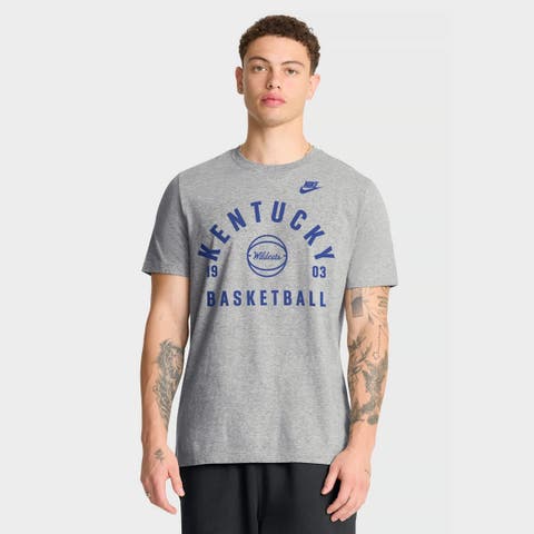 Men's Nike Heather Gray Kentucky Wildcats Basketball Legacy Arch T-Shirt