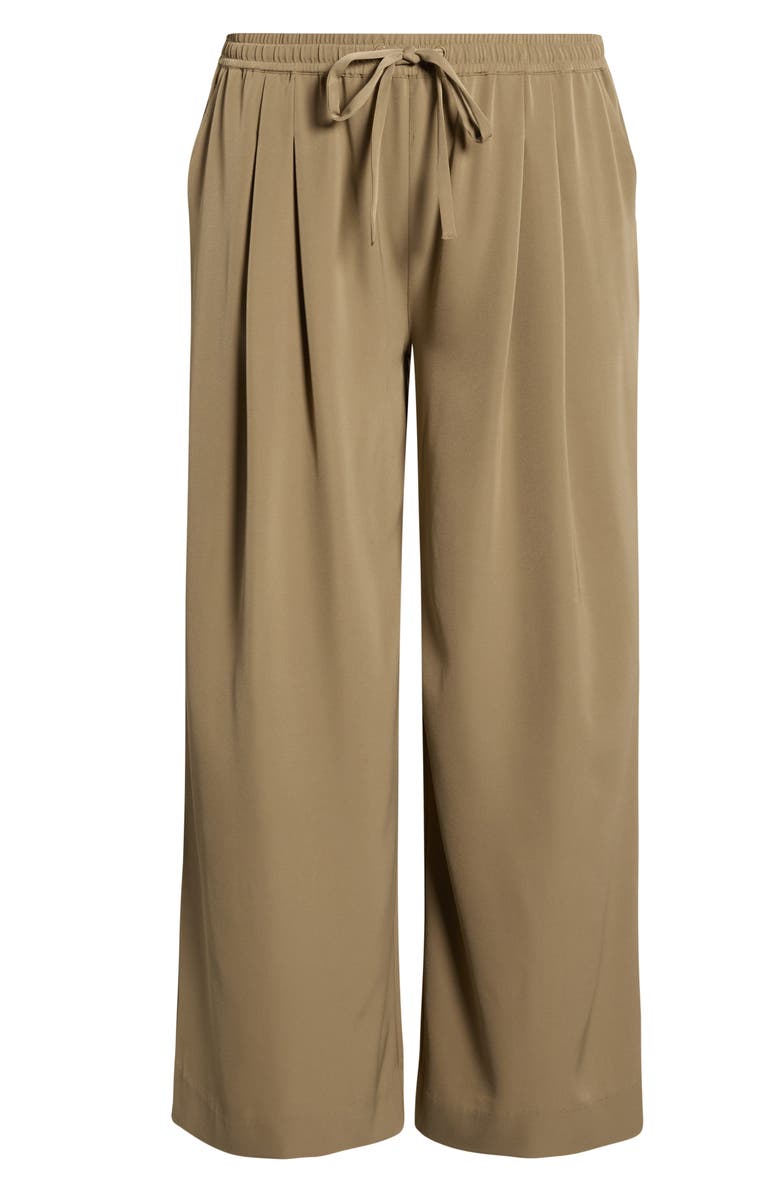 Lysse Mae Pleated Drawstring Pants, Main, color, Olive Leaf