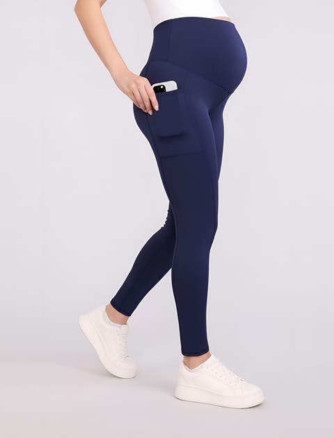 Over the Belly Side Pocket Active Maternity Leggings