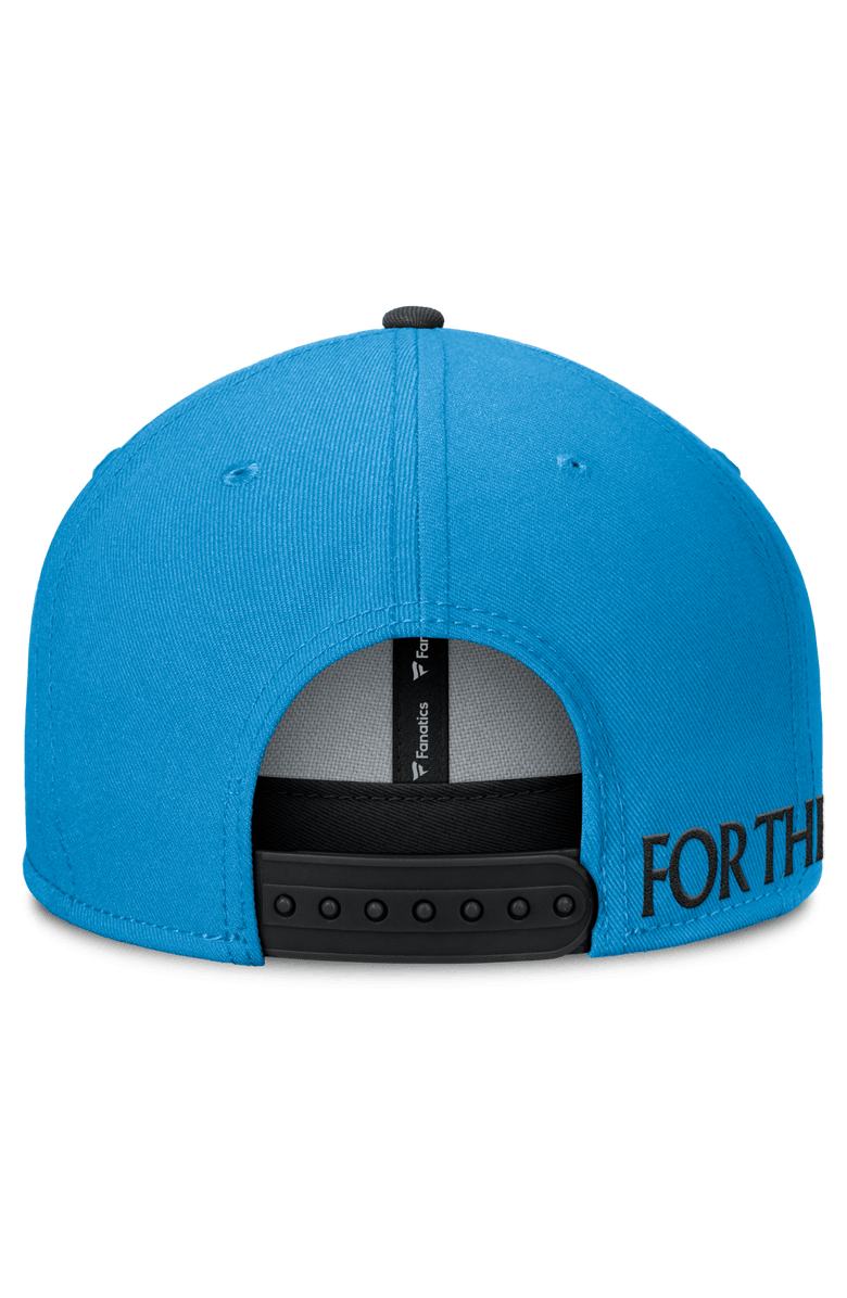 FANATICS Men's Fanatics Blue Charlotte FC Sitter Snapback Hat, Alternate, color, 