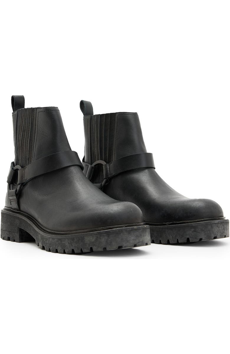 AllSaints Hank Lug Sole Biker Boot, Main, color,