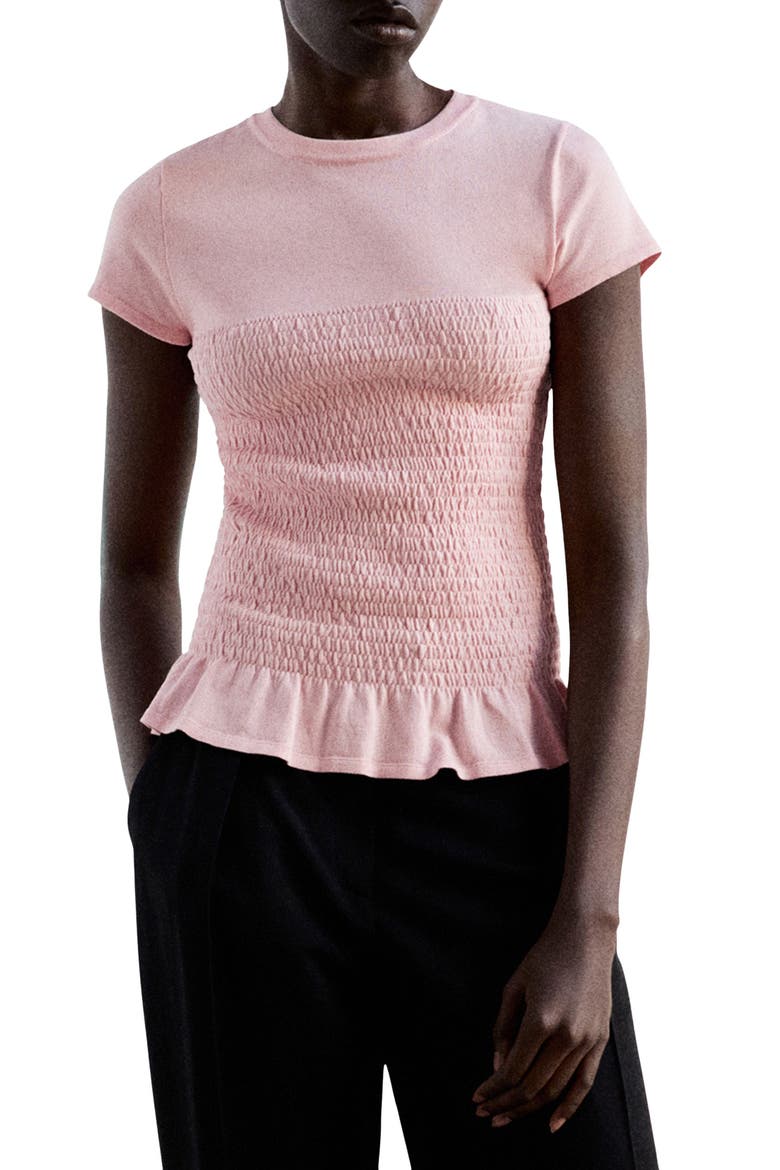 Flying Honeycomb Jersey Sweater, Main, color, LIGHT PINK