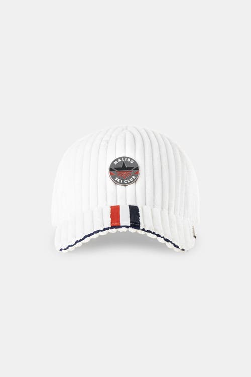 Malibu Ski Club Pistebasher Cap In White