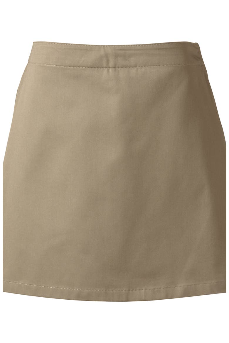 School Uniform Young  Blend Chino Skort Above Knee, Alternate, color, Khaki