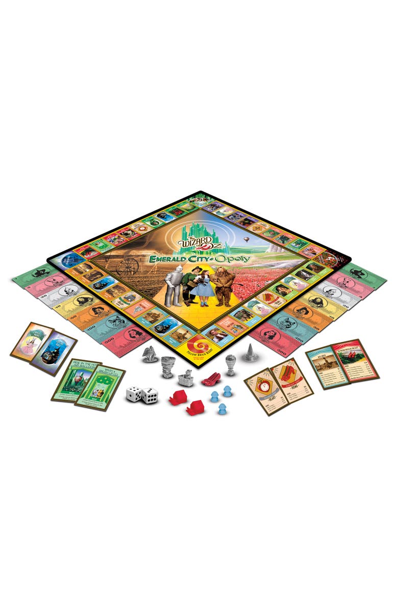 The Wizard of Oz Emerald City Opoly, Alternate, color, Multicolor