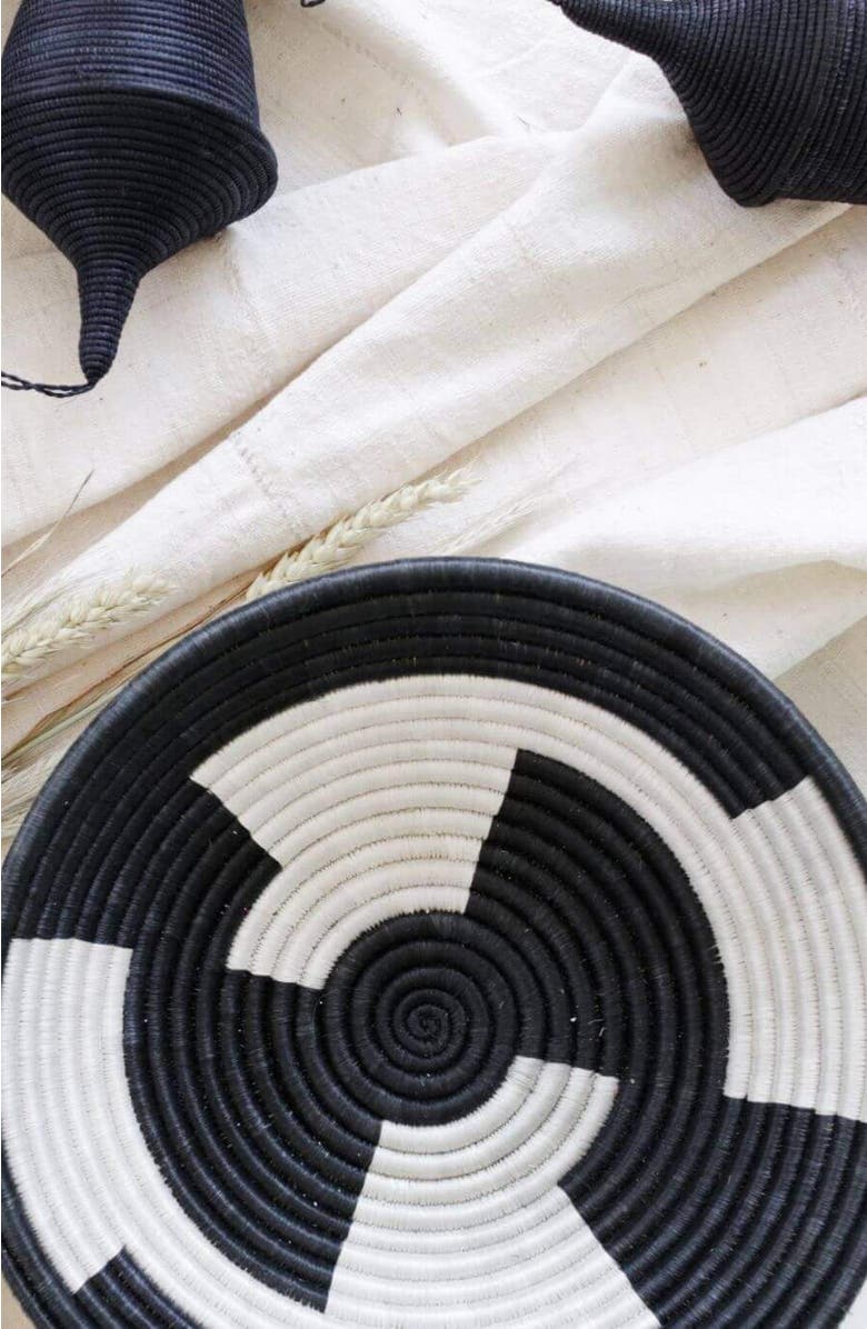 indego africa Mini Zig Zag Plateau, Main, color, Black And White