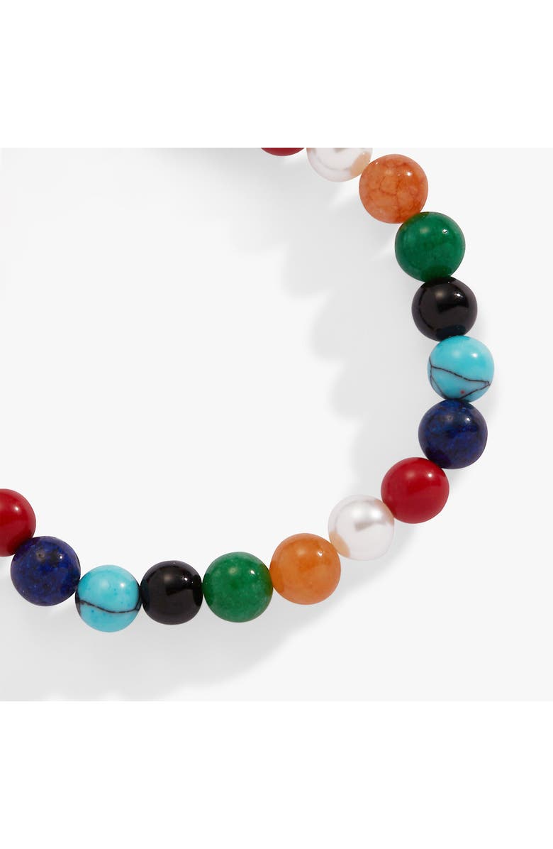 Alex and Ani Moonlight Beach Beach Beaded Stretch Bracelet, Alternate, color, Multi