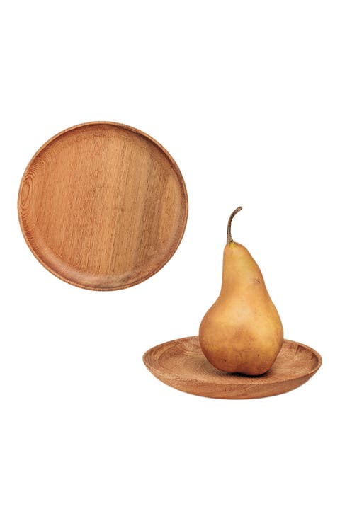 Rosa Morada Wooden Small Plate