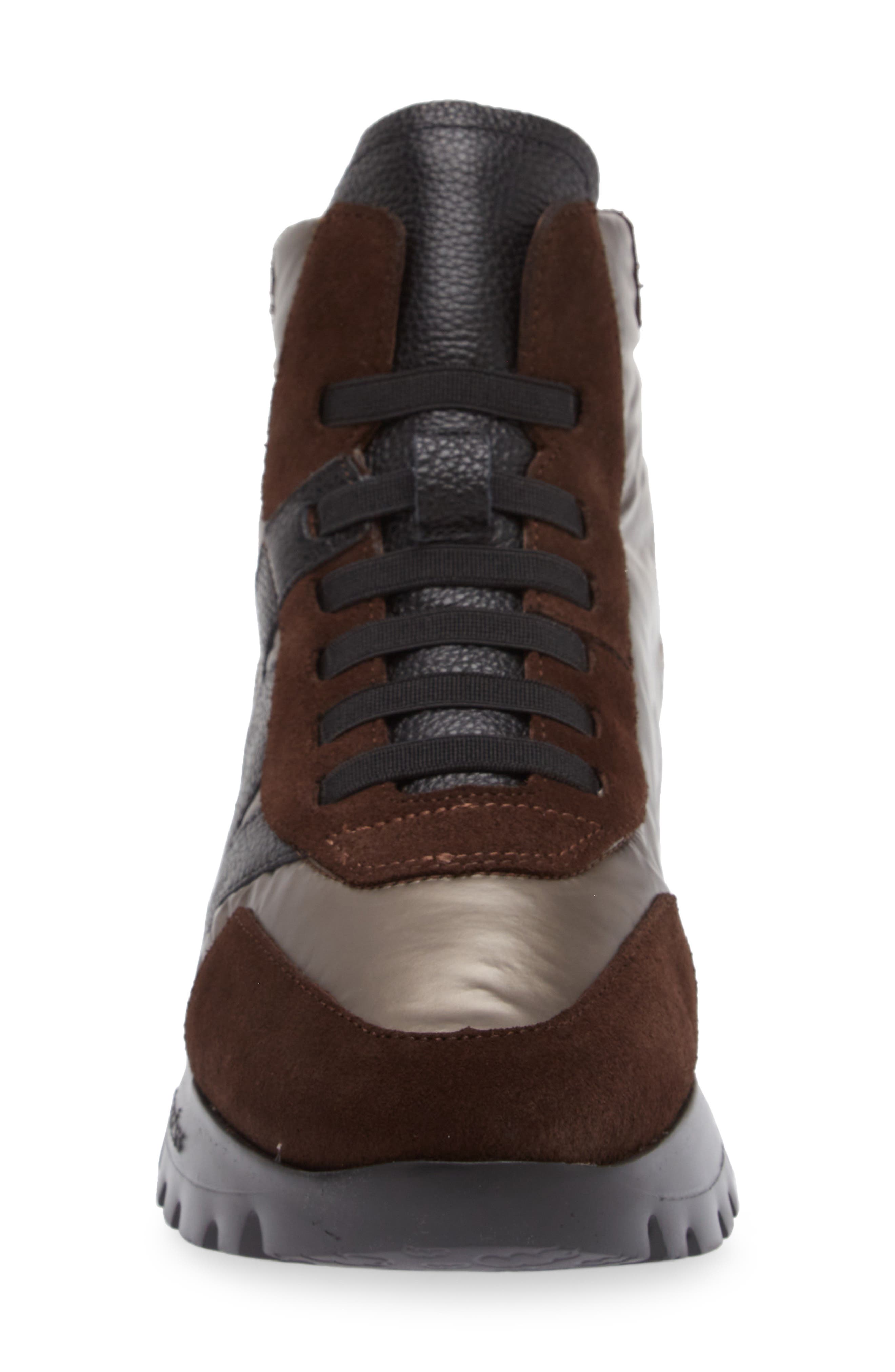 Wonders Fashion High-Top Sneaker, Alternate, color, Brown Maroon Leo Combo