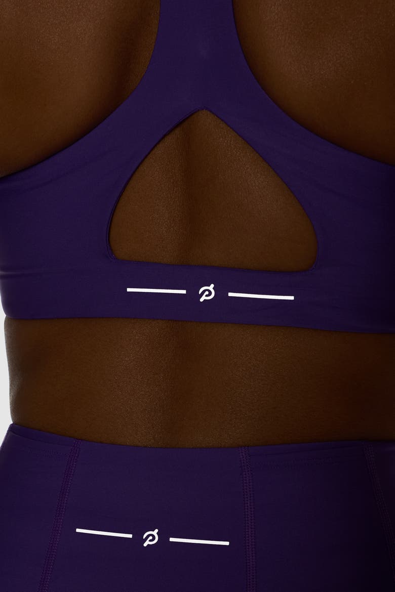 PaceForm Longline Racer Front Bra, Alternate, color, Bright Purple