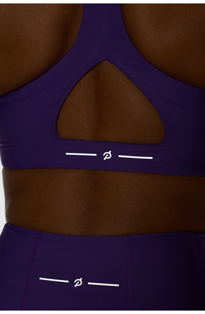 Peloton PaceForm Longline Racer Front Bra, Alternate, color, Bright Purple