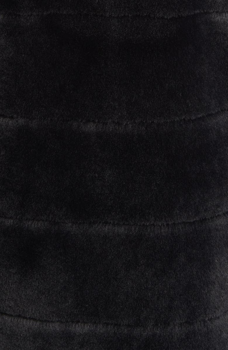 La Fiorentina Quilted Faux Fur Vest, Alternate, color, 