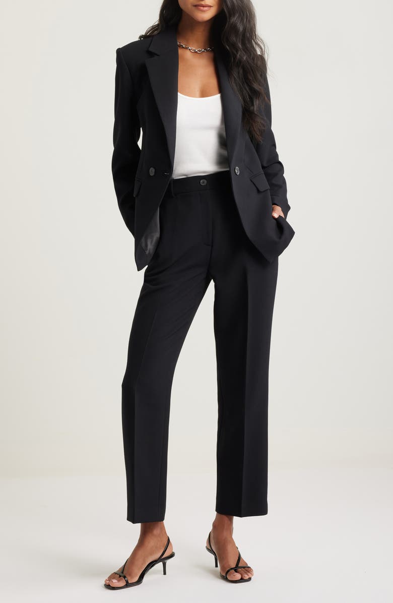 Open Edit The Icon Straight Leg Pants, Alternate, color, Black