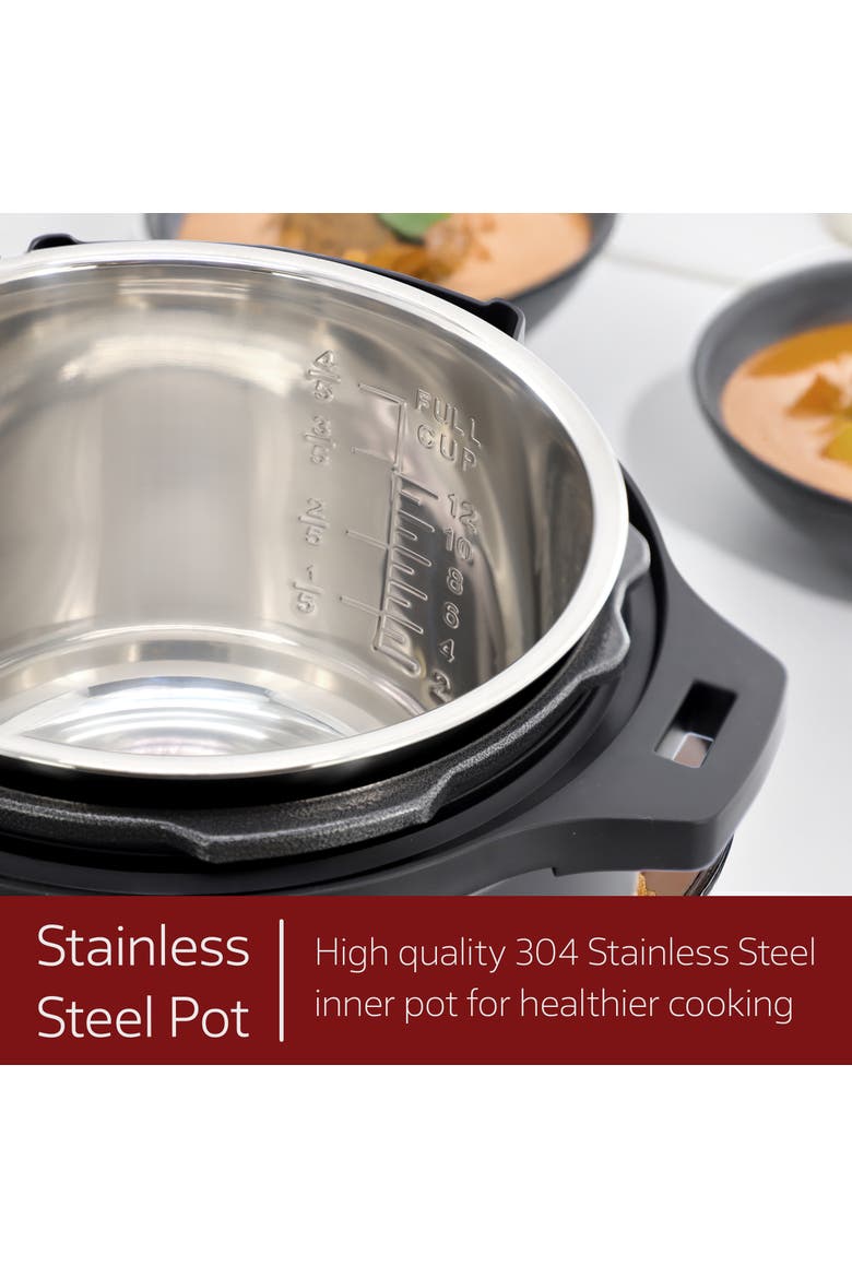 6 Quart 11-in-1 Electric Pressure Cooker, Multi-Cooker with Stainless Steel Crock, Alternate, color, Grey