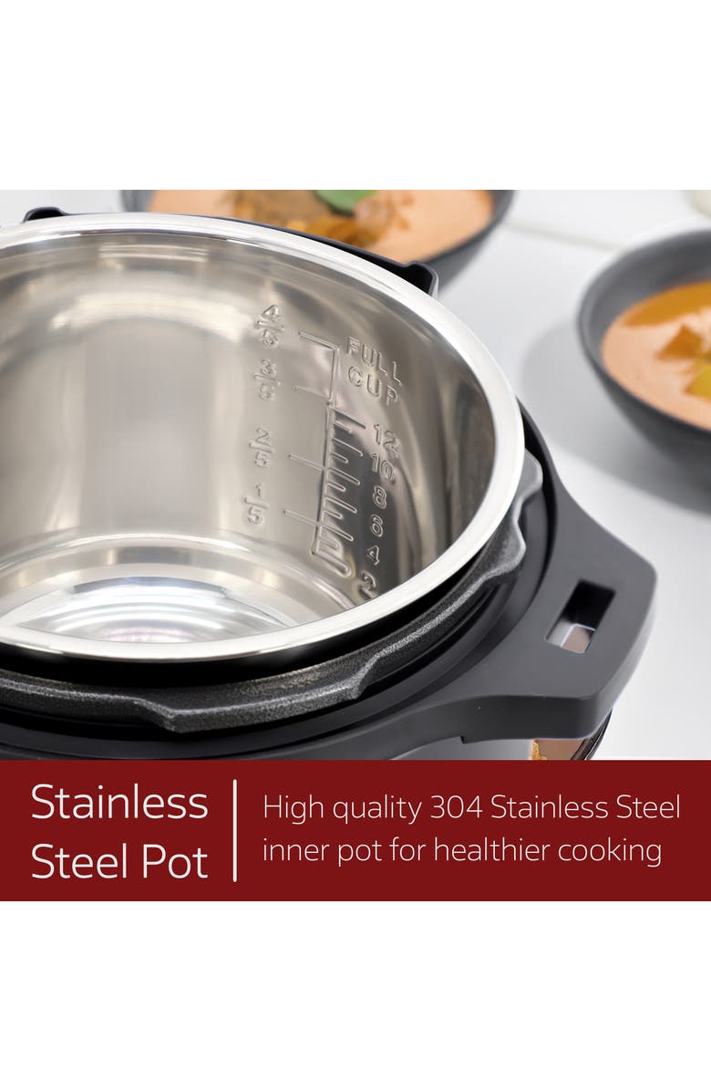 Megachef 6 Quart 11-in-1 Electric Pressure Cooker, Multi-Cooker with Stainless Steel Crock, Alternate, color, Grey