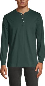 Lands' End Super-t Long Sleeve Henley Shirt