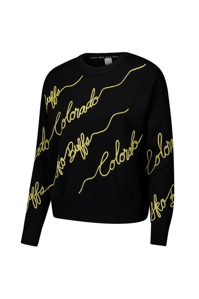 Women's Black Colorado Buffaloes Love Note Pullover Sweater, Alternate, color, Black