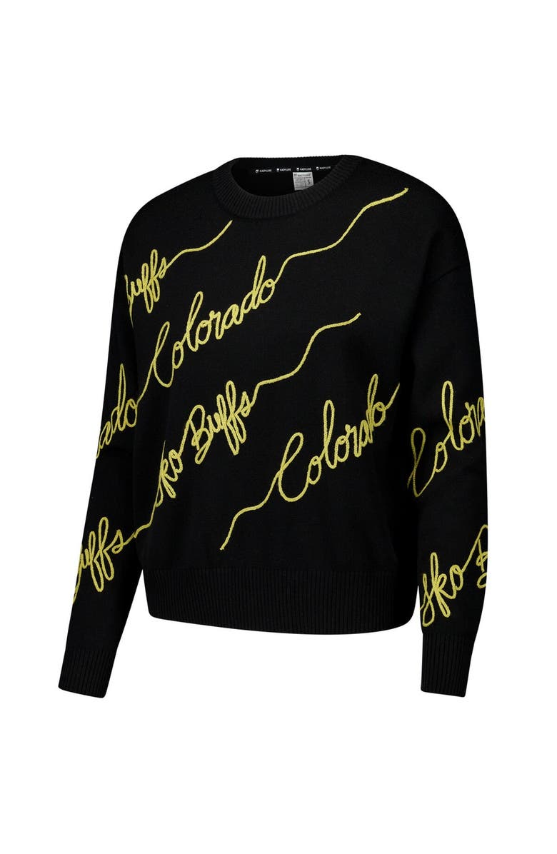 KADYLUXE Women's Black Colorado Buffaloes Love Note Pullover Sweater, Alternate, color, Black
