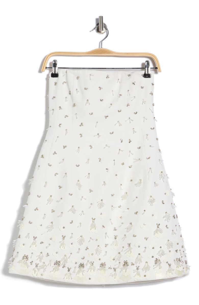 Simkhai Yasmin Strapless Bustier Minidress, Main, color, Ivory