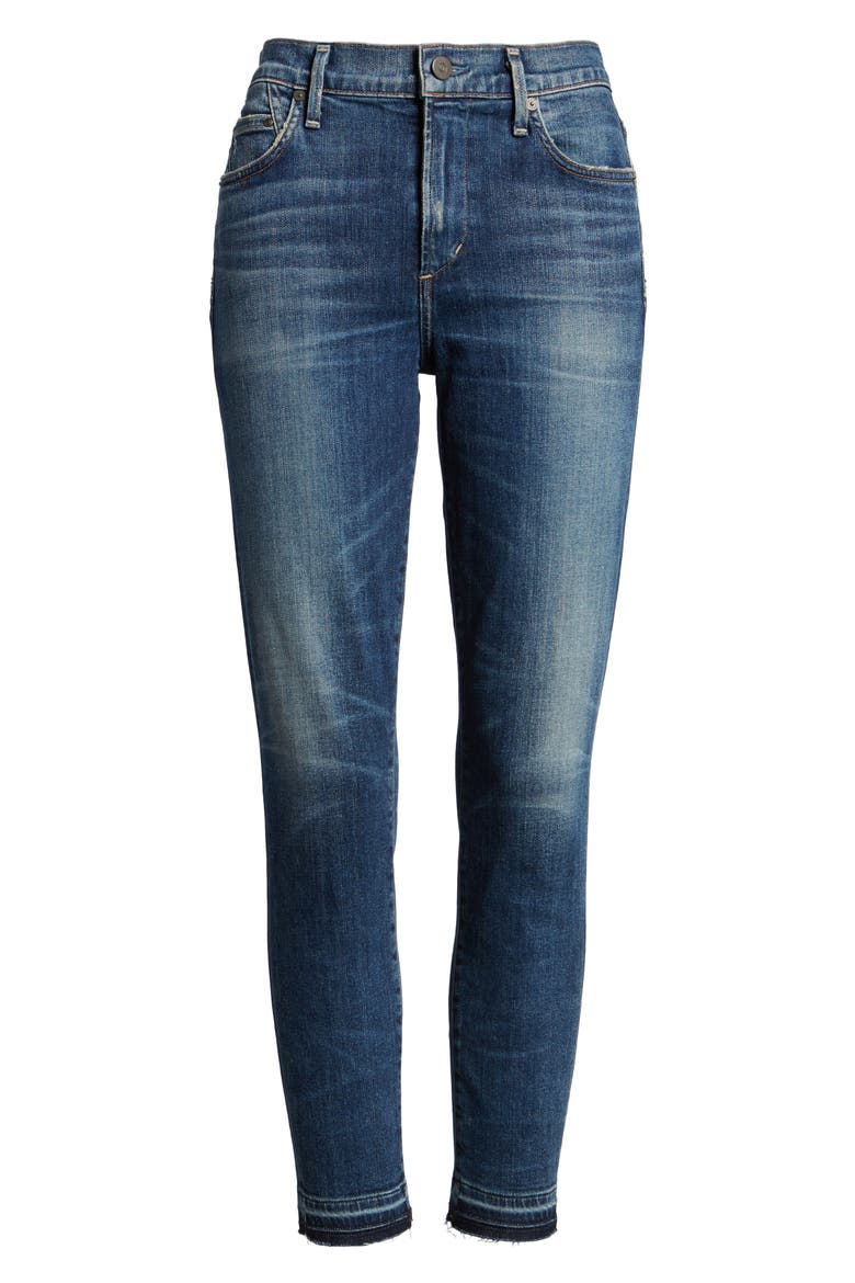 Rocket High Waist Crop Skinny Jeans, Main, color, WEEKENDER