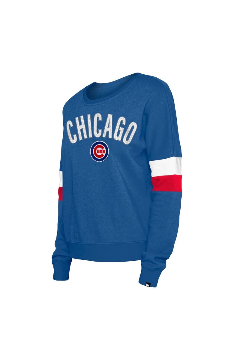 New Era Women's New Era Royal Chicago Cubs Game Day Crew Pullover Sweatshirt, Alternate, color, 