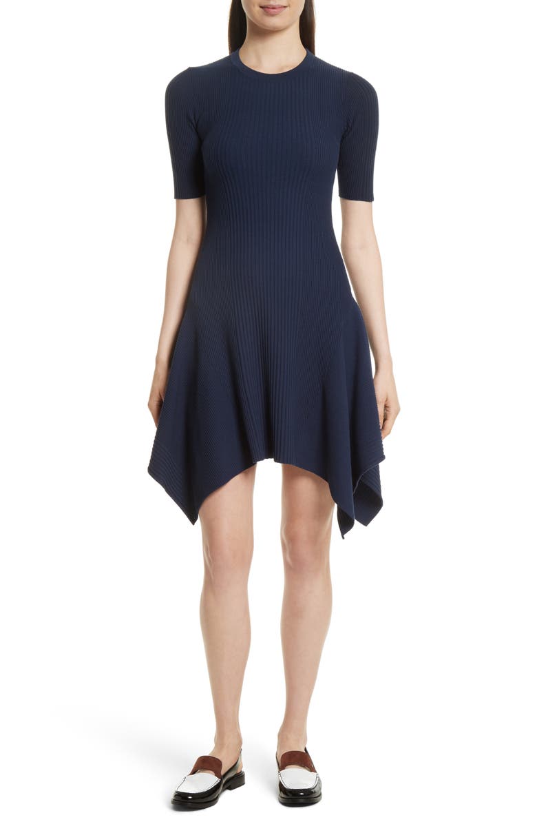 Opening Ceremony Delta Rib Knit Dress, Main, color, 
