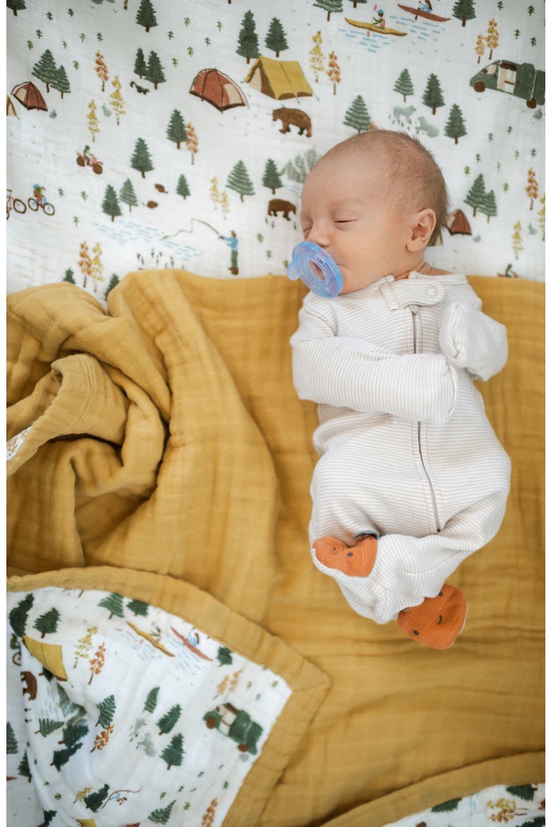 Organic Cotton Muslin Crib Sheet, Alternate, color, ALPINE ADVENTURE