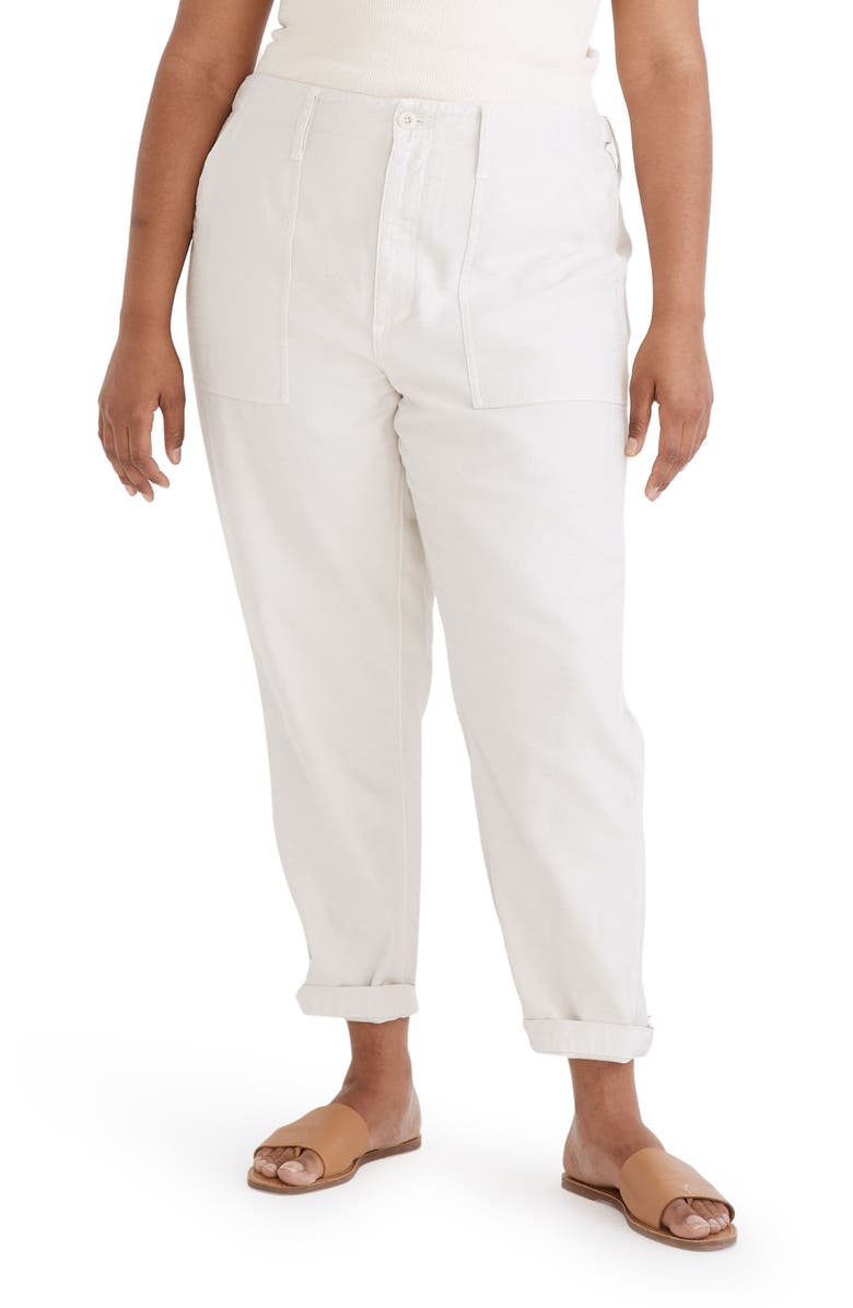Madewell Griff High Waist Tapered Fatigue Pants, Alternate, color,