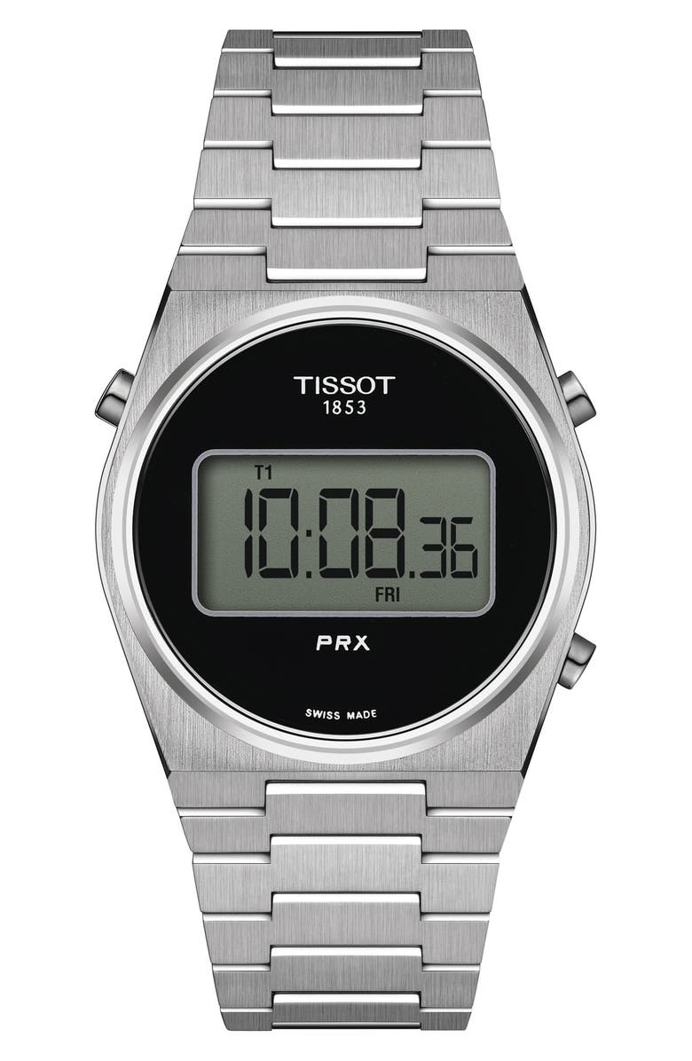 Tissot PRX Digital Bracelet Watch, 35mm, Main, color, Grey