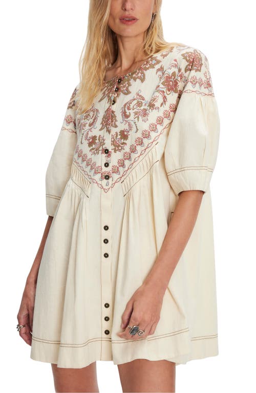Free People Orson Shift Minidress In Neutral