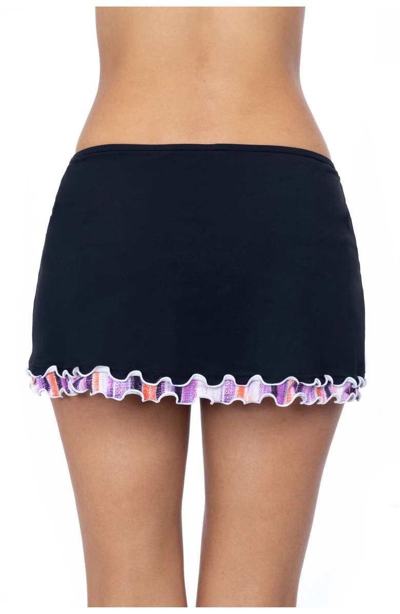 Profile by Gottex Riga Tricolore Solid Side Slit Skirt Bottom, Alternate, color,