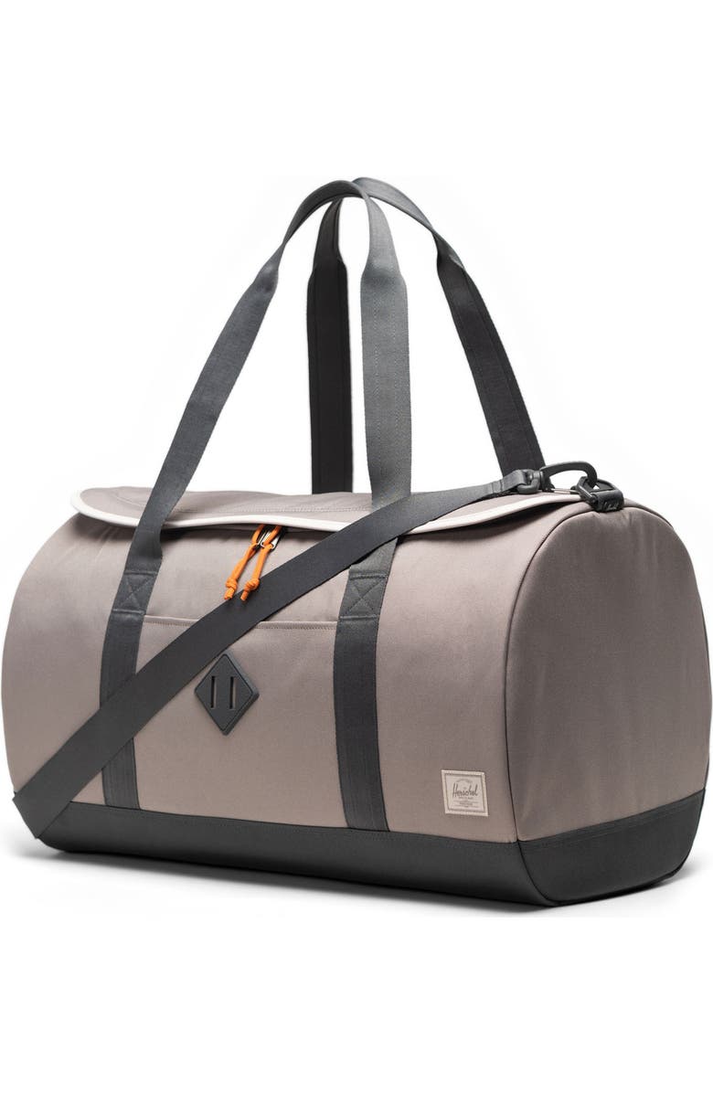 Herschel Supply Co. Heritage Duffle Bag, Alternate, color, Morning Dove/ Dark Shadow
