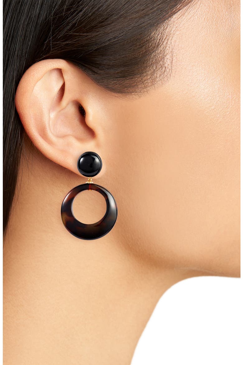 Ischia Hoop Earrings, Alternate, color, TORTOISE
