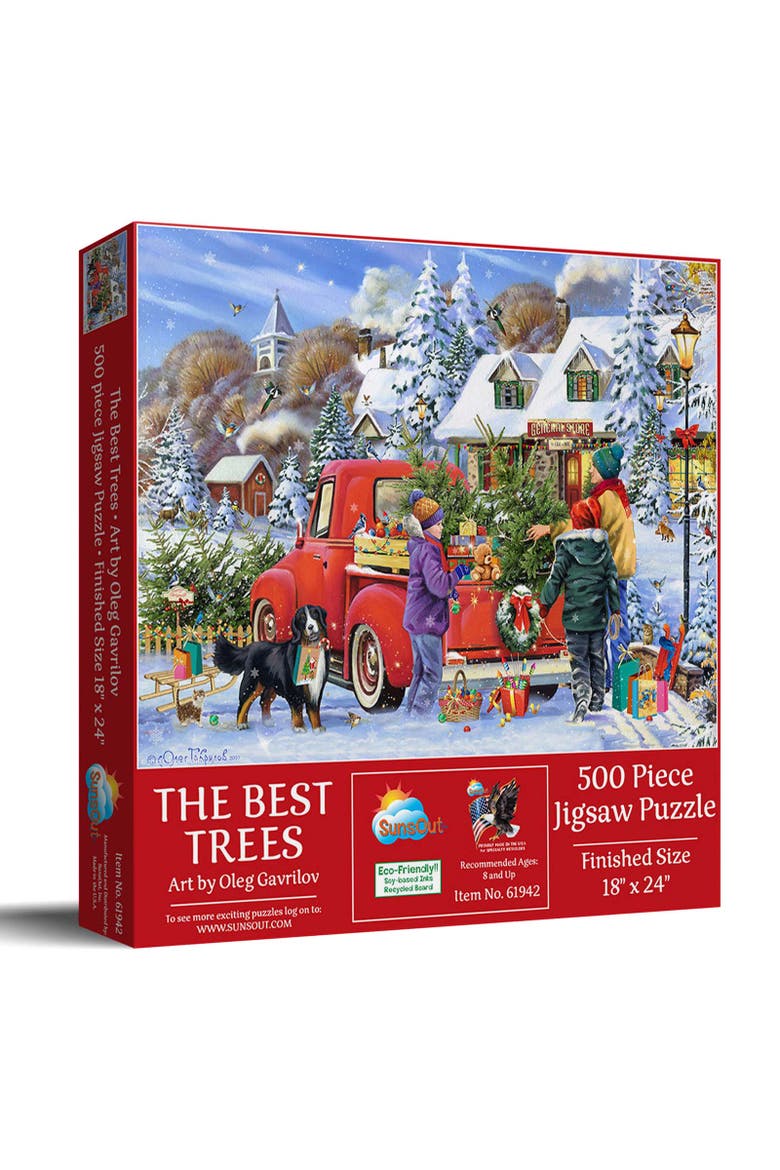 The Best Trees 500 piece Jigsaw Puzzle for Adults, Main, color, Multicolor