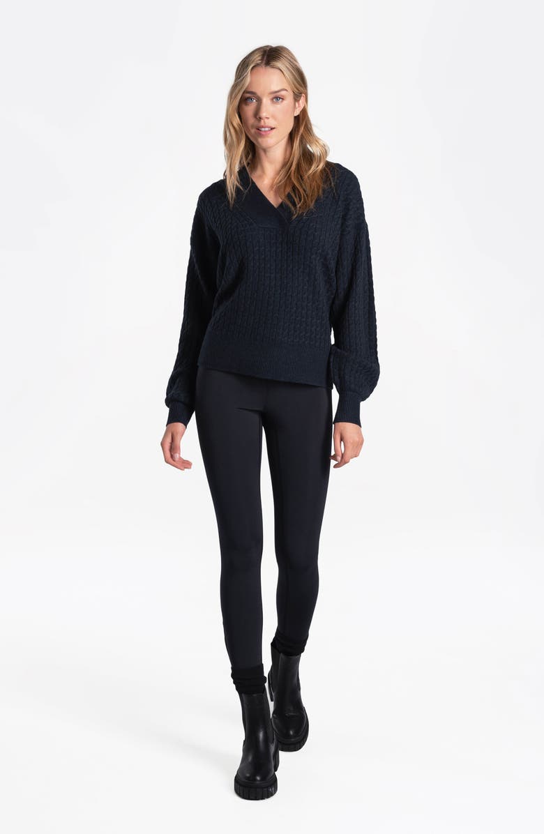 Lole Camille Cable Knit Pullover Sweater, Alternate, color, 