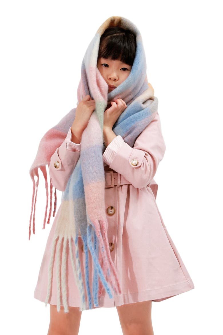 Miss Sunshine Trench Coat, Alternate, color, Blush Pink