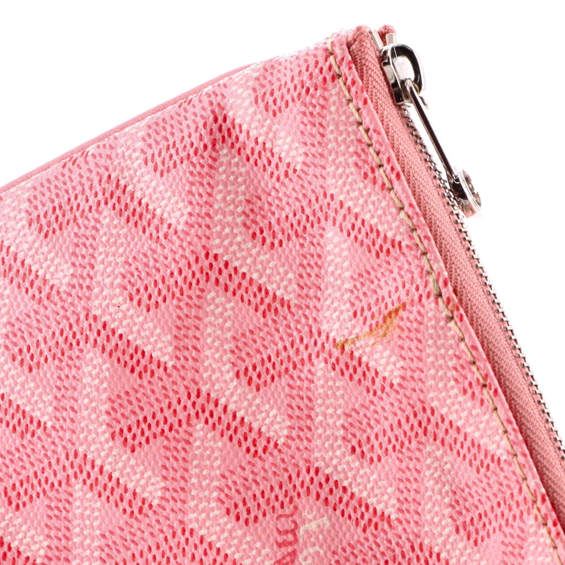 Pre-Owned Goyard Senat Zip Pouch Coated Canvas Mini, Alternate, color, 