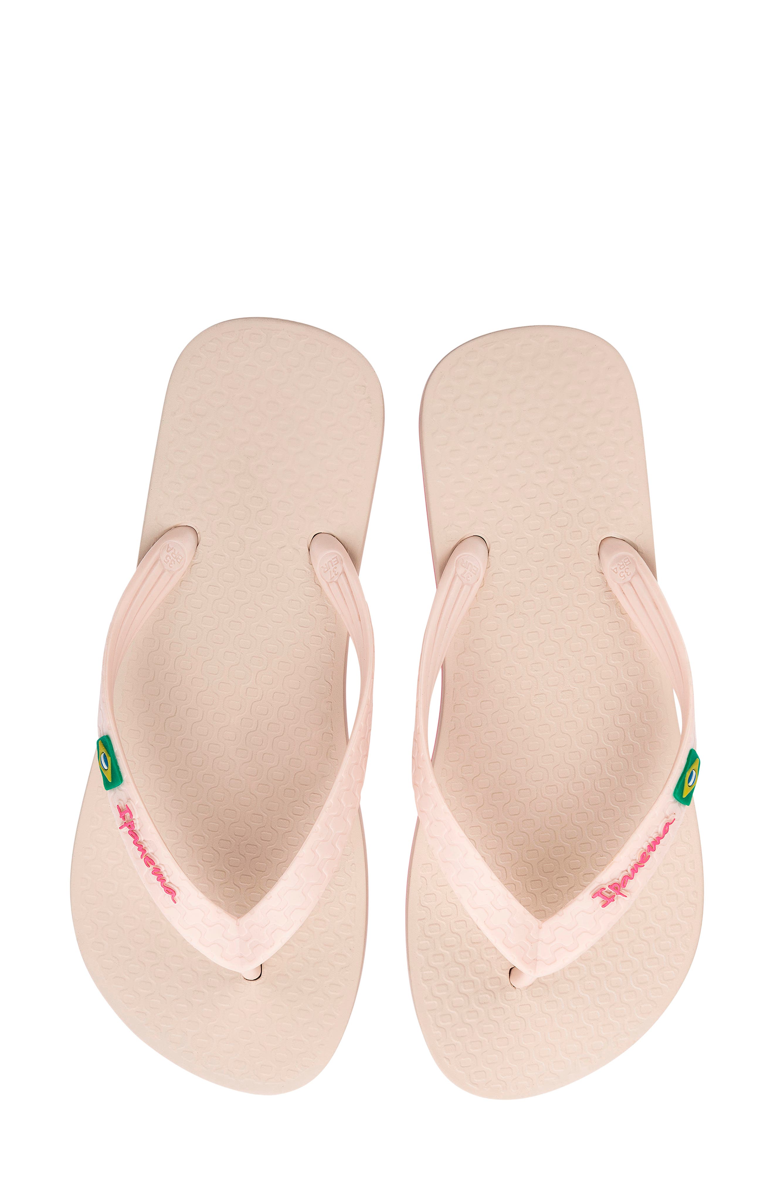Ipanema Brasil II Water Resistant Flip Flop, Alternate, color, Beige/Pink