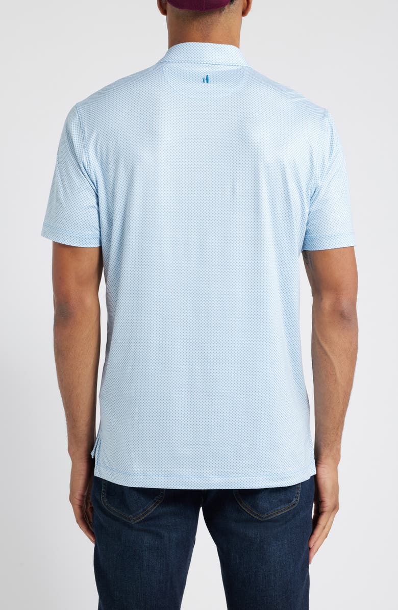 johnnie-O Link Geo Print PREP-FORMANCE Golf Polo, Alternate, color, Barrels Blue
