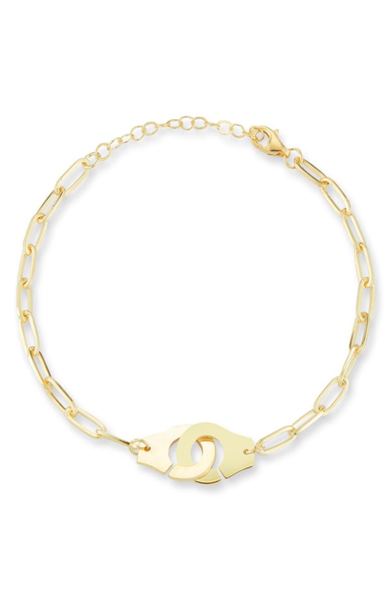 SPHERA MILANO Handcuff Chain Bracelet, Main, color, Gold