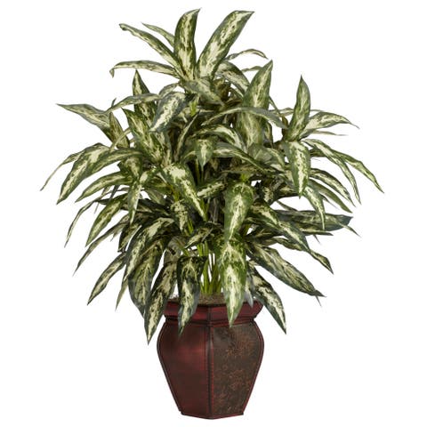 Aglaonema with Decorative Vase Artificial Plant