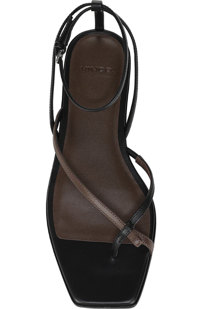 Vince Ali Ankle Strap Sandal, Alternate, color, Nutwood/ Black