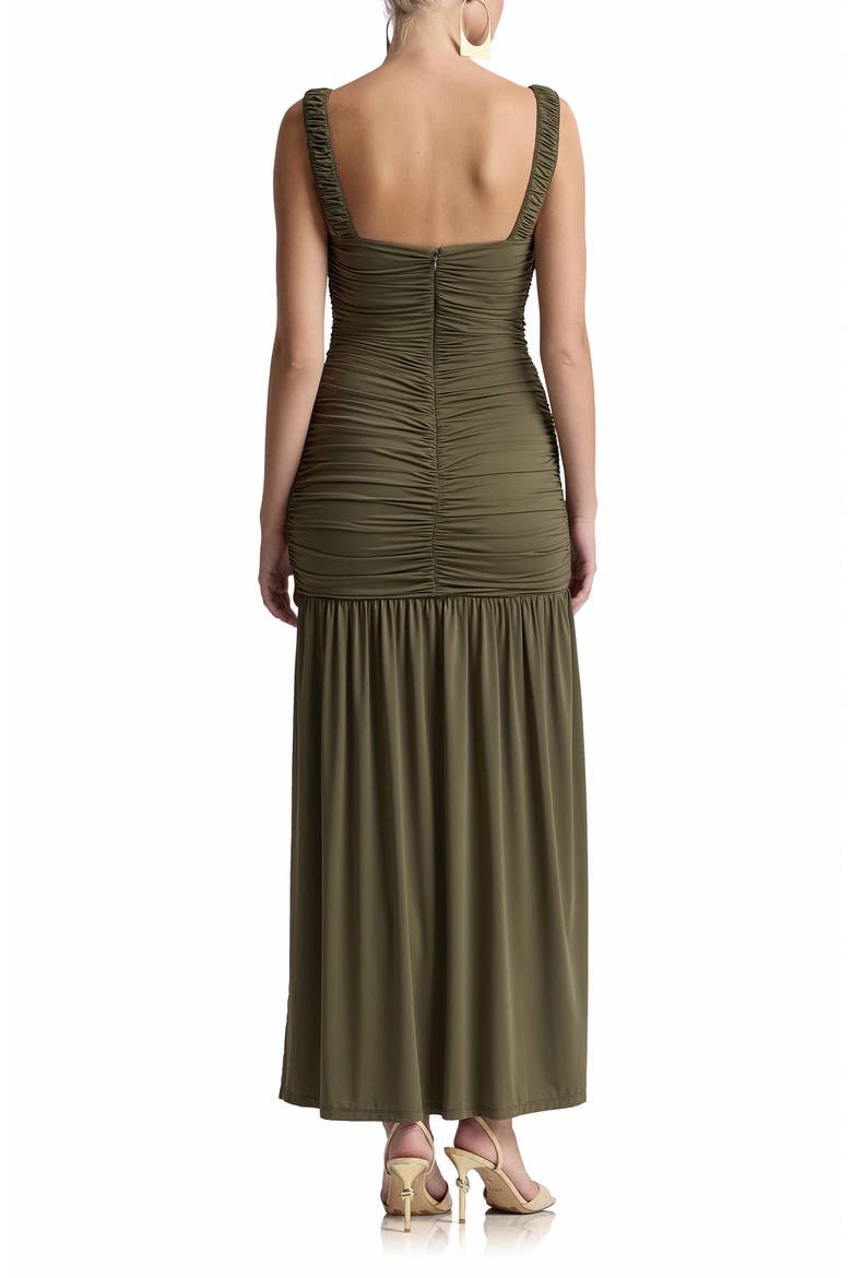 Shirred Dress, Alternate, color, DEEP TEAL