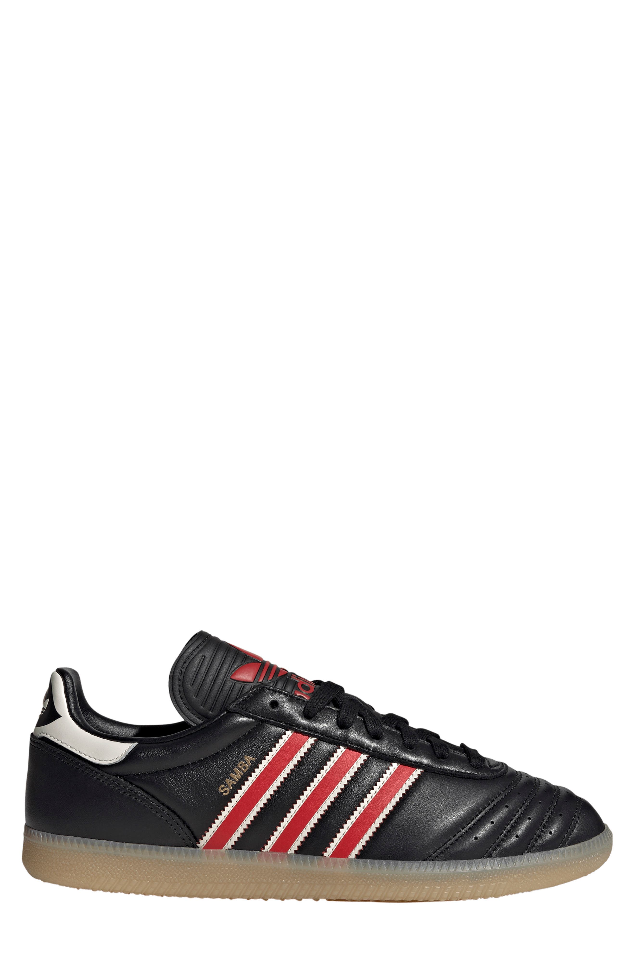 adidas Gender Inclusive Samba 62 Sneaker, Alternate, color, Core Black/ Red/ Gum 3